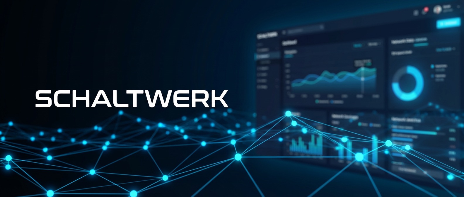 Schaltwerk dashboard with device overview and network metrics